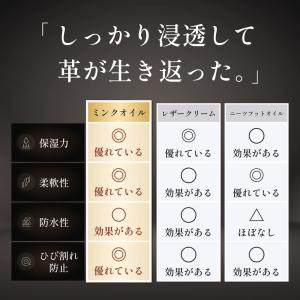 大容量100g ミンクオイル 革用 革靴 革ジ...の詳細画像5