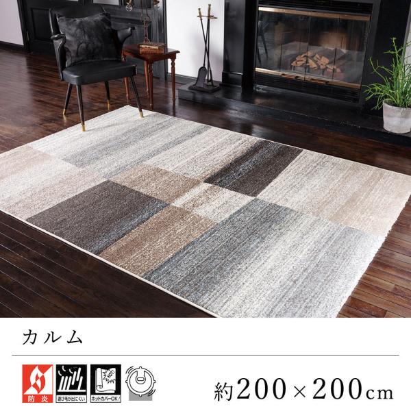 Prevell プレーベル ラグマット カルム 約200×200cm カーペット