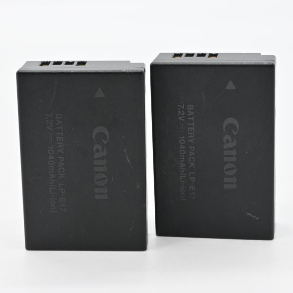 Canon LP-E17　純正バッテリー 緑ゲージ3本 劣化なし　２個セット