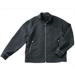 ブルゾン 白ファスナー 起毛ライナー付き 黒 男女兼用 軽作業 オフィス ワーク bxc ビーバイシー bc-3940 SS〜4L 日本製生地、自社生産、メーカー直販