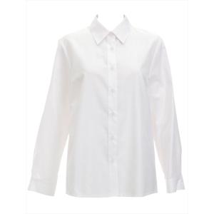 ブラウス 長袖 レディース Li-fin リフィン YR-418 ホワイト 日本製生地、自社縫製、メーカー直販