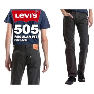 LEVIS 505 REGULAR FIT JEANS GRAPHITE SATURATED SLUB 005050716 リーバイス 505 レギュラーフィット ストレッチ グラファイト デニム コットン100%｜limited-edition