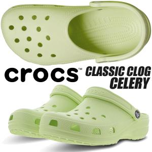 crocs CLASSIC CELERY 10001-335 クロックス クラシック クロッグ セロリ グリーン サンダル ミュール CLOG｜limited-edition