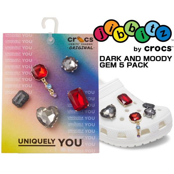 crocs JIBBITZ DARK AND MOODY GEM 5 PACK 10014544 ク...