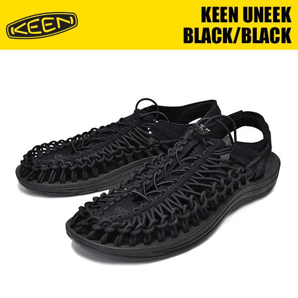 KEEN UNEEK BLACK/BLACK 1014097 キーン ユニーク メンズ サンダル 防...