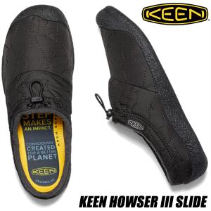 KEEN HOWSER III SLIDE TRIPLE BLACK/BLACK 1025552 キーン ハウザー スリー スライド メンズ ブラック サンダル メンズ クロッグ｜limited-edition