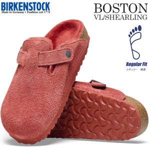 BIRKENSTOCK BOSTON VL/SHEARLING REGULAR FIT SIENNA RED 1025685 ビルケンシュトック ボストン シアリング レギュラー スエード シエナレッド クロッグ｜limited-edition