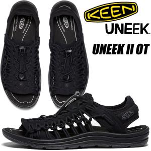 KEEN UNEEK II OT BLACK/BLACK 1027290 キーン ユニーク ツー オーティー ブラック サンダル メンズ オープントゥ スライドスニーカー｜limited-edition