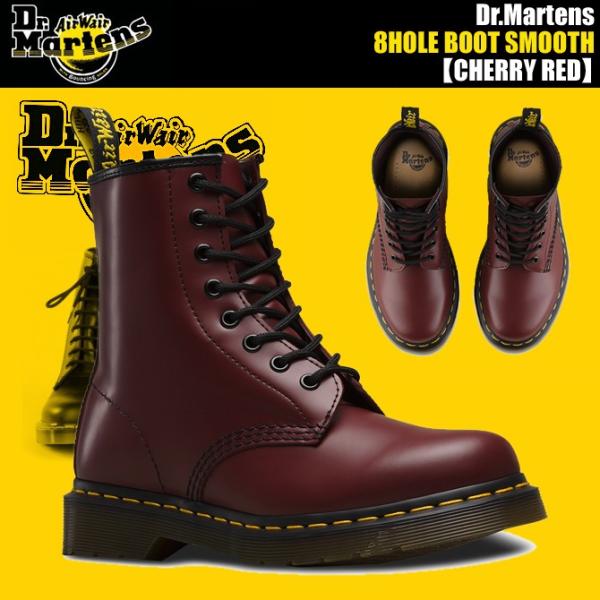 Dr.Martens 1460 8HOLE BOOT SMOOTH CHERRY RED 11822...