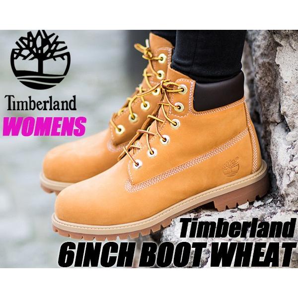 TIMBERLAND JUNIOR&apos;S 6INCH BOOT WHEAT wheat/brn ティン...