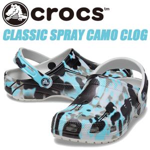 crocs CLASSIC SPRAY CAMO CLOG ATMOSPHERE 208261-1ft クロックス クラシック スプレーカモ クロッグ サンダル カモフラ｜limited-edition