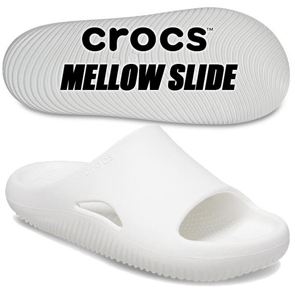 crocs MELLOW SLIDE WHITE 208392-100 クロックス メロウ リカバリ...