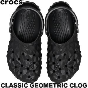 crocs CLASSIC GEOMETRIC CLOG BLACK 209563-001 NOIR クロックス クラシック ジオメトリック クロッグ ブラック サンダル ミュール ノワール｜limited-edition