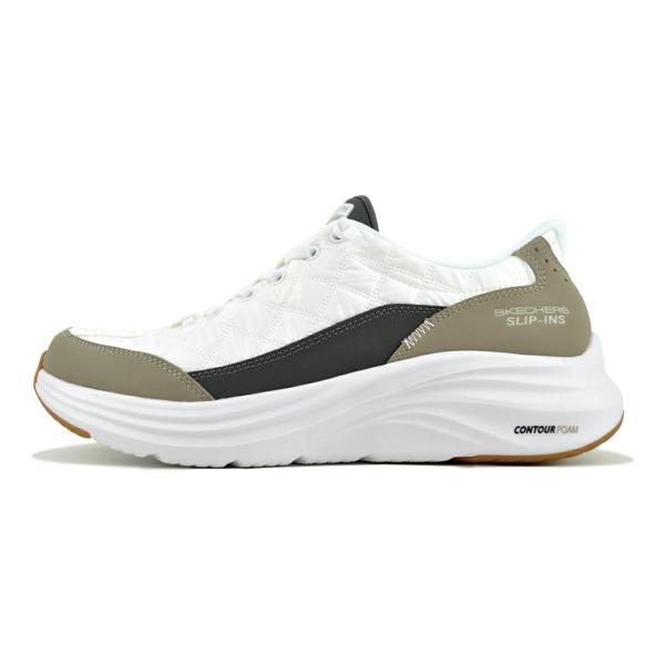 SKECHERS CONTOUR FOAM-COZY FIT SLIP-INS WHITE/TAUP...