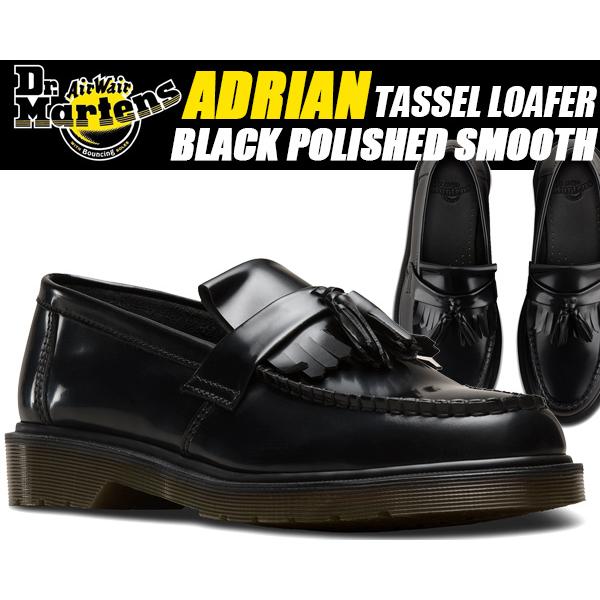 Dr.Martens ADRIAN TASSEL LOAFER R24369001 BLACK PO...