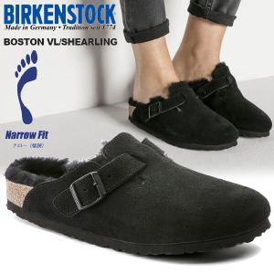 BIRKENSTOCK BOSTON VL/SHEARLING NARROW FIT BLACK 0259883 ビルケンシュトック ボストン シアリング ナローフィット サンダル ミュール クロッグ｜limited-edition