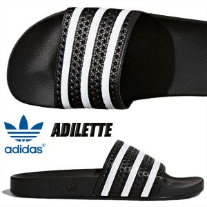 adidas ADILETTE black1/wht-blk1 280647 アディダス アディレッタ サンダル スポーツ シャワー パウダー ブラック｜limited-edition