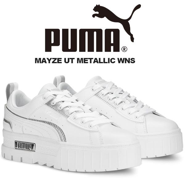 PUMA MAYZE UT METALLIC WNS PUMA WHITE-PUMA SILVER ...