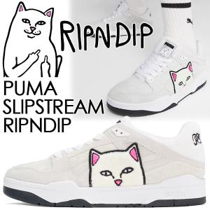 PUMA SLIPSTREAM RIPNDIP PUMA WHITE-PUMA BLACK 393538-01 プーマ ｘ リップンディップ スリップストリーム ホワイト スニーカー コラボレーション｜LIMITED EDT