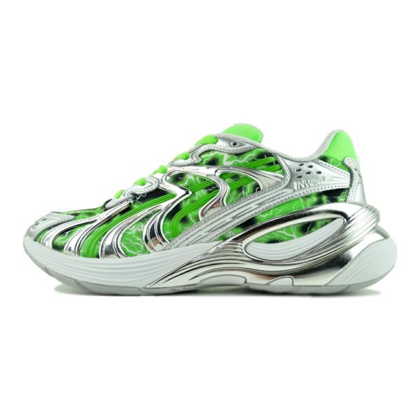 PUMA INVERSE RIPNDIP PUMA SILVER-FLURO GREEN PES 4...