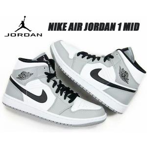 NIKE（ナイキ） NIKE AIR JORDAN 1 MID LIGT SMOKE GREY エア