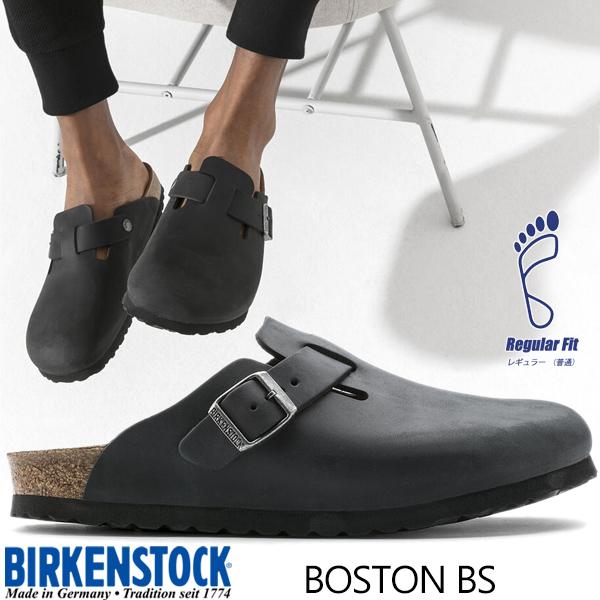 BIRKENSTOCK BOSTON BS (REGULAR FIT) BLACK 0059461 ...