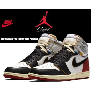 ナイキ　エアジョーダン1 ユニオン Jordan 1 Retro High Union Los Angeles Black Toe Men's - BV1300-106