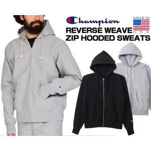 Champion◇赤単タグ/復刻/ジップパーカー/M/コットン/GRY/C5-U102