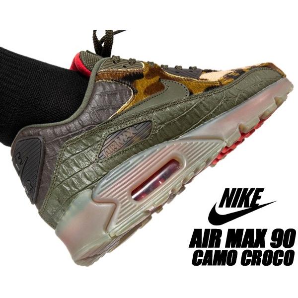 NIKE AIR MAX 90 CAMO CROC cargo khaki/cargo khaki ...