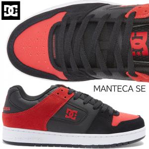 DC SHOES MANTECA SE BLACK/BLACK/RED dm231006-xkkr ディーシーシューズ マンテカ SE スニーカー スケート ブラック レッド