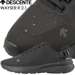 DESCENTE WAYSER R 2.1 BLACK dm2wjc10bk デザント ウェイサー R 2.1 スニーカー ブラック 防水設計 雨靴 Waterproof