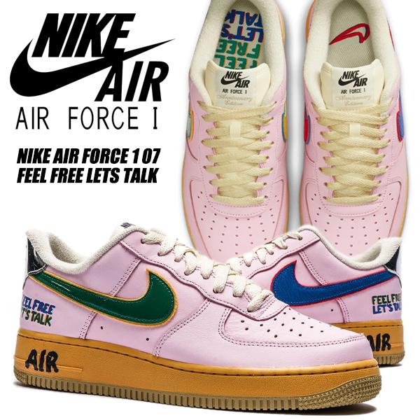 NIKE AIR FORCE 1 07 Feel Free Lets Talk pink form/...