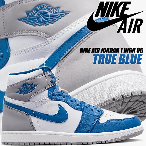 NIKE AIR JORDAN 1 HIGH OG TRUE BLUE true blue/whit...
