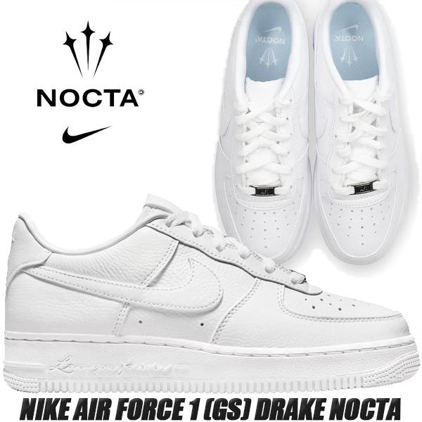 NIKE AIR FORCE 1 (GS) DRAKE NOCTA white/white-wht ...