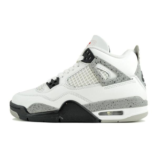 NIKE AIR JORDAN 4 RETRO OG(GS) summit wht/fire red...