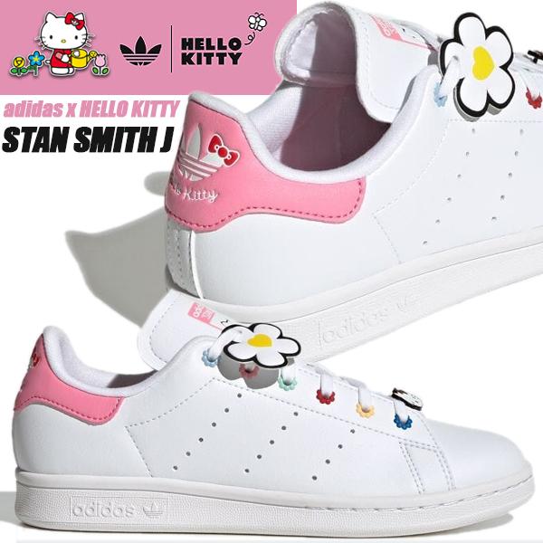 adidas STAN SMITH J HELLO KITTY FTWWHT/FTWWHT/BLPN...