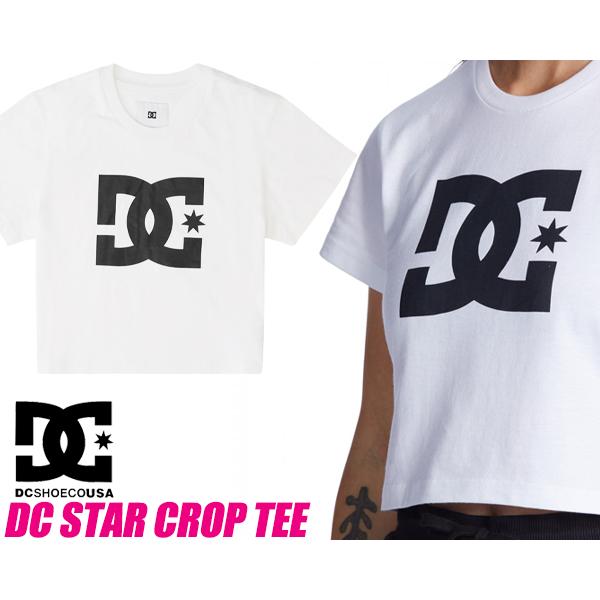 DC SHOES DC STAR CROP TEE WHITE lst231324-wbb0 ディー...