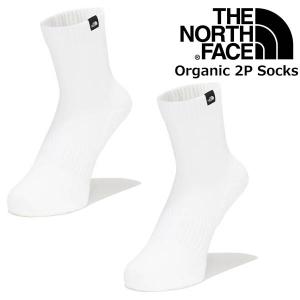 THE NORTH FACE ORGANIC 2P SOCKS WHITE nn82082-w ノースフェイス オーガニック ソックス ホワイト 靴下 白｜limited-edition