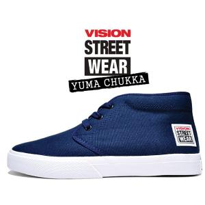 VISION STREET WEAR YUMA CHUKKA NAVY vsw-6354-030 ヴィジョン ユーマ チャッカ スニーカー スケート ビジョン ストリート ウェア ネイビー