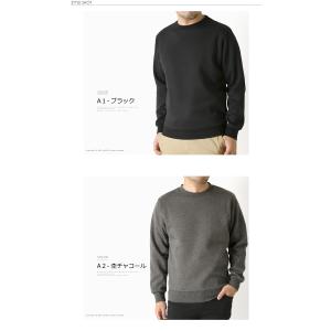 スウェット トレーナー メンズ 裏起毛 無地 ...の詳細画像2
