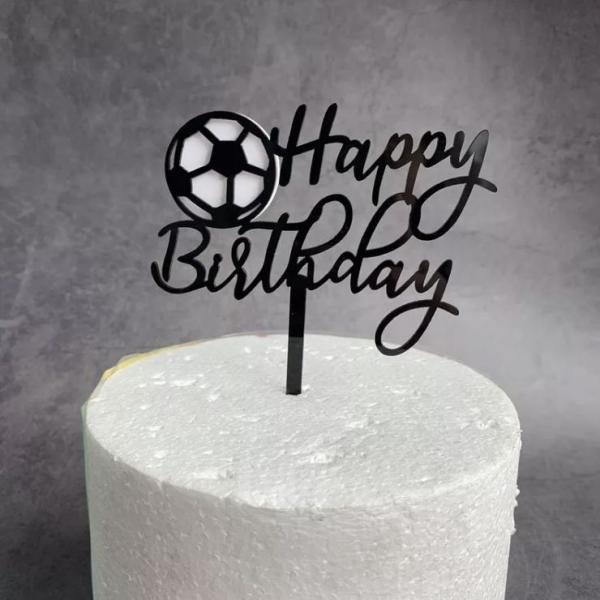サッカー サッカーボール アクリル ケーキトッパー 誕生日ケーキ デコレーション ケーキ トッパー ...