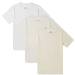 メゾンマルジェラ ステレオタイプ 3パックTシャツ クルーネック 3色セット ホワイト/ベージュ系 S30GC0652 S22431 961 Maison Margiela｜linate