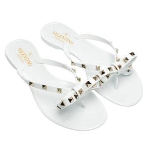 ヴァレンティノ ロックスタッズ ラバー トングサンダル リボン