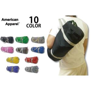 【10カラー!!】AMERICAN APPAREL NYLON GYM BAGアメリカンアパレル　ナイロン　ジムバッグ