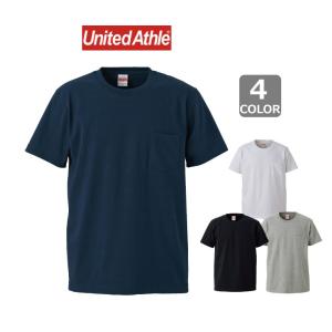 ユナイテッドアスレ Tシャツ ポケット付 オーセンティック スーパーヘヴィーウェイト 7.1オンス ネコポスOK S-XL 4カラー UnitedAthle