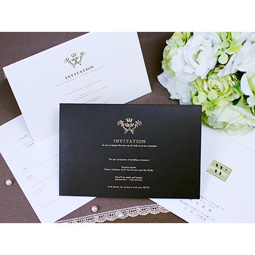 結婚式 招待状 エレガント 10部セット 印刷なし 手作り キット ウェディング ウエディング 披露...