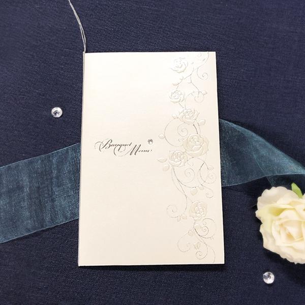 結婚式 メニュー ノーブルローズ ホワイト 10部セット 手作り キット ウェディング  披露宴 用...