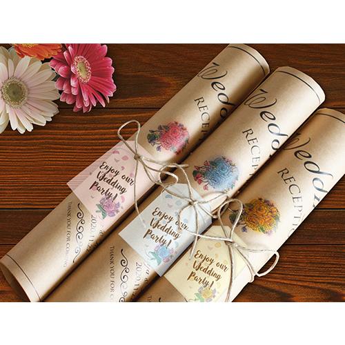 結婚式 席次表 ブーケ ロールタイプ  B4 10部セット 印刷なし 手作り キット ウェディング ...