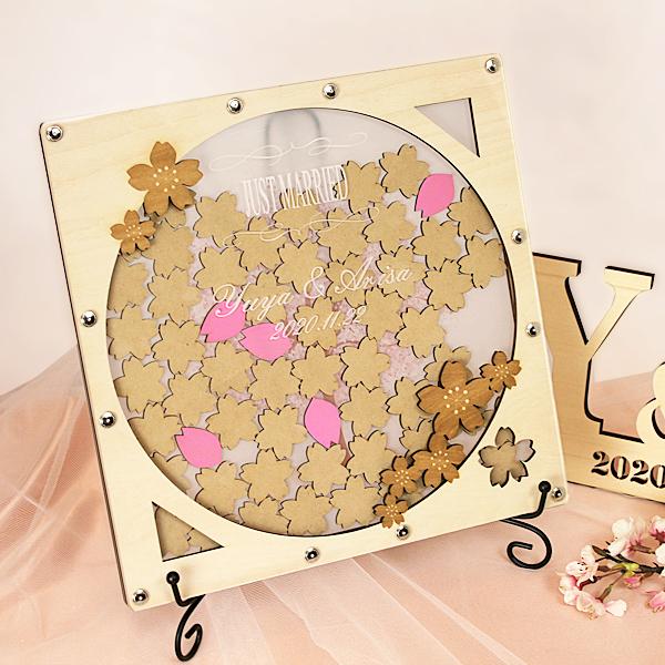 ウェディングドロップス プリマベーラ ドロップス 木製 ウエルカムボード 四季 春 スプリング 桜 ...
