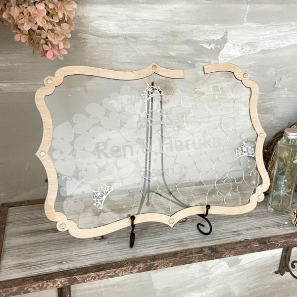 ウェディングドロップス ティアラ ウェルカムボード ウェルカムオブジェ 結婚式 木製 アクリル ドロ...